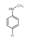 N-甲基对溴苯胺(4-溴-N-甲基苯胺)结构式