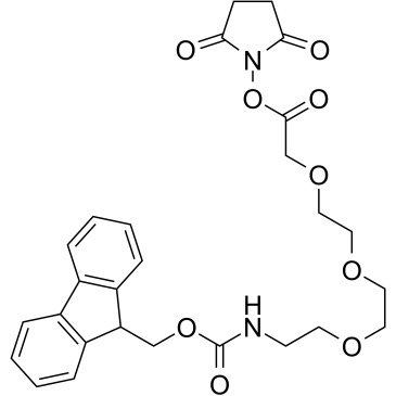 Fmoc-N-PEG3-CH2-NHS ester结构式