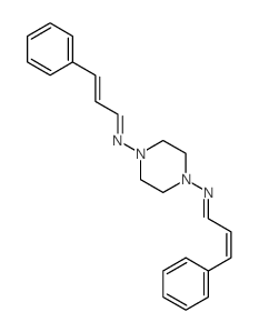 N-[4-(cinnamylideneamino)piperazin-1-yl]-3-phenyl-prop-2-en-1-imine结构式