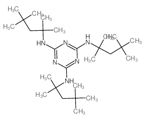 1,3,5-Triazine-2,4,6-triamine,N2,N4,N6-tris(1,1,3,3-tetramethylbutyl)- picture