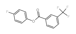 4-氟-3-(三氟甲基)苯甲酸苯酯结构式