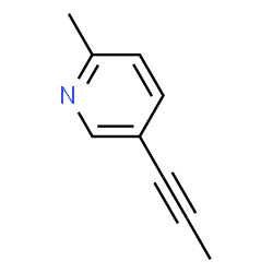 Pyridine, 2-methyl-5-(1-propynyl)- (9CI)结构式