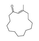 (2E)-3-methylcyclopentadec-2-en-1-one结构式