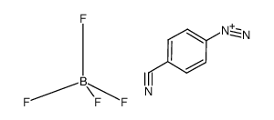 cyano derivative of benzenediazonium tetrafluoroborate结构式