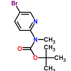(5-溴吡啶-2-基)甲基氨基甲酸叔丁酯结构式