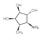 1,2,3-Cyclopentanetriol,4-amino-5-methyl-,(1R,2R,3R,4S,5R)-(9CI)结构式