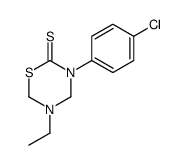 3-(4-chlorophenyl)-5-ethyl-1,3,5-thiadiazinane-2-thione Structure