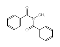 Benzamide,N-benzoyl-N-methyl- Structure