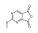 2-(甲基硫代)呋喃并[3,4-d]嘧啶-5,7-二酮结构式