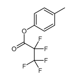 Pentafluoropropionic acid p-tolyl ester Structure