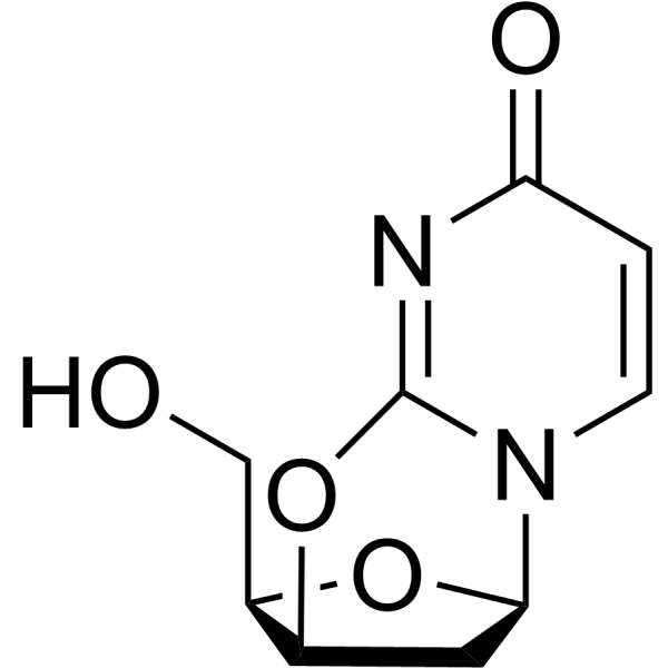 2’-Deoxy-3’,2-anhydrouridine Structure