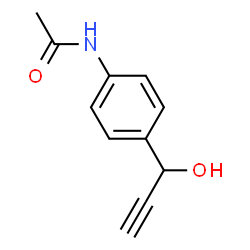 Acetamide,N-[4-(1-hydroxy-2-propynyl)phenyl]- (9CI) Structure