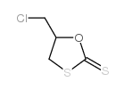 5-(chloromethyl)-1,3-oxathiolane-2-thione结构式