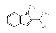 1H-Indole-2-methanol, a,1-dimethyl-结构式