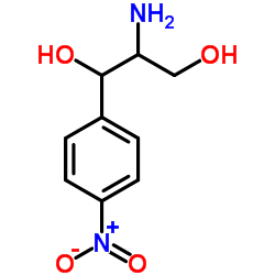 L-(+)-苏-2-氨基-1-(4-硝基苯基)-1,3-丙二醇结构式