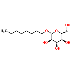 辛基-beta-D-吡喃葡萄糖苷结构式