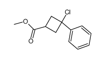 methyl 3-chloro-3-phenylcyclobutanecarboxylate Structure