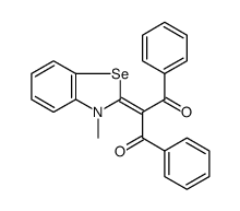 2-(3-methyl-3H-benzoselenazol-2-ylidene)-1,3-diphenyl-propane-1,3-dione结构式