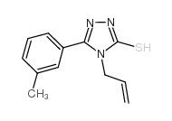 4-烯丙基-5-(3-甲基苯基)-4H-1,2,4-噻唑-3-硫醇结构式