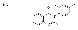 3-(2,4-dimethylphenyl)-2-methylquinazolin-4-one,hydrochloride Structure