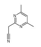 2-Pyrimidineacetonitrile, 4,6-dimethyl- (8CI,9CI) picture
