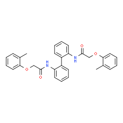 N,N'-2,2'-Biphenyldiylbis[2-(2-methylphenoxy)acetamide] Structure