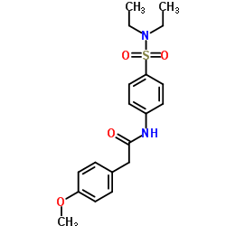 N-[4-(Diethylsulfamoyl)phenyl]-2-(4-methoxyphenyl)acetamide Structure