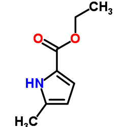 5-甲基-1H-吡咯-2-甲酸乙酯结构式