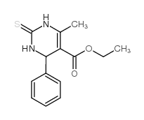 6-甲基-4-苯基-2-硫代-1,2,3,4-四氢嘧啶-5-羧酸乙酯结构式