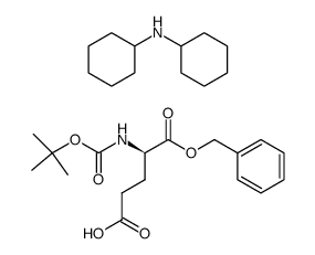 Boc-D-Glu-OCH2Ph*Dicyclohexylamin Structure