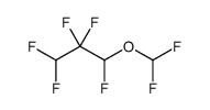 difluoromethyl 1,2,2,3,3-pentafluoropropyl ether结构式
