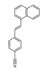 1-(α-Naphthyl)-2-(4'-cyano-phenyl)-ethen Structure