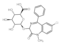 Temazepam β-D-Glucuronide Structure