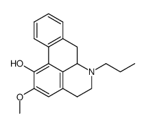 N-n-Propyl-1-hydroxy-2-methoxy-noraporphin结构式