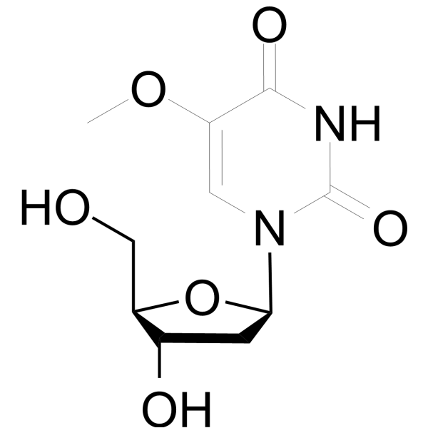 2′-Deoxy-5-methoxyuridine Structure