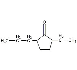 2-乙基-5-丙基环戊酮结构式