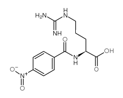 (S)-5-胍-2-(4-硝基苯甲酰胺)戊酸结构式