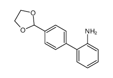 2-[4-(1,3-dioxolan-2-yl)phenyl]aniline结构式