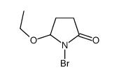 1-Bromo-5-ethoxy-2-pyrrolidinone结构式