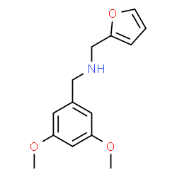 [(3,5-二甲氧基苯基)甲基](呋喃-2-基甲基)胺结构式