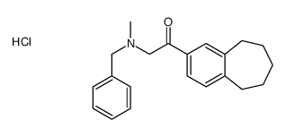 benzyl-methyl-[2-oxo-2-(6,7,8,9-tetrahydro-5H-benzo[7]annulen-3-yl)ethyl]azanium,chloride Structure