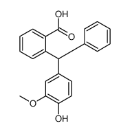 2-[(4-hydroxy-3-methoxyphenyl)-phenylmethyl]benzoic acid Structure