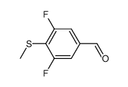 3,5-difluoro-4-(methylthio)benzaldehyde Structure