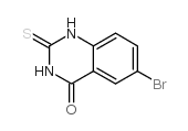 6-溴-2-硫代-2,3-二氢喹唑啉-4(1H)-酮结构式
