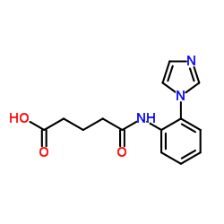 5-{[2-(1H-Imidazol-1-yl)phenyl]amino}-5-oxopentanoic acid Structure