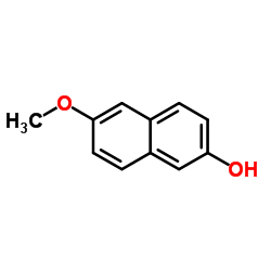 6-甲氧基-2-萘酚结构式