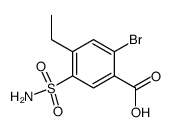 4-ethyl-2-bromo-5-sulfamoylbenzoic acid结构式