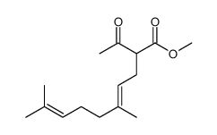 methyl 2-acetyl-5,9-dimethyldeca-4,8-dienoate Structure