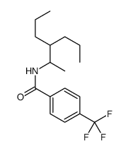 N-(3-propylhexan-2-yl)-4-(trifluoromethyl)benzamide结构式