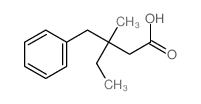 3-苄基-3-甲基戊酸结构式